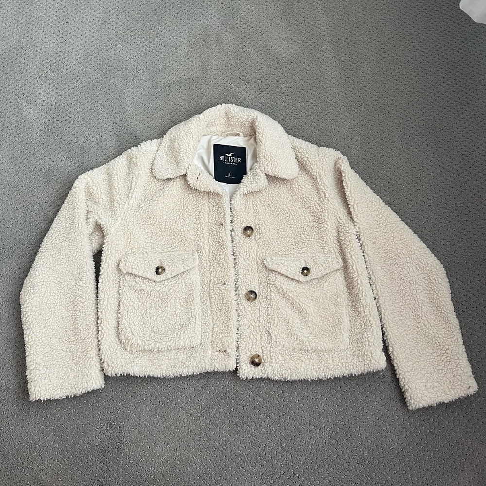 Hollister Cream Sherpa Jacket